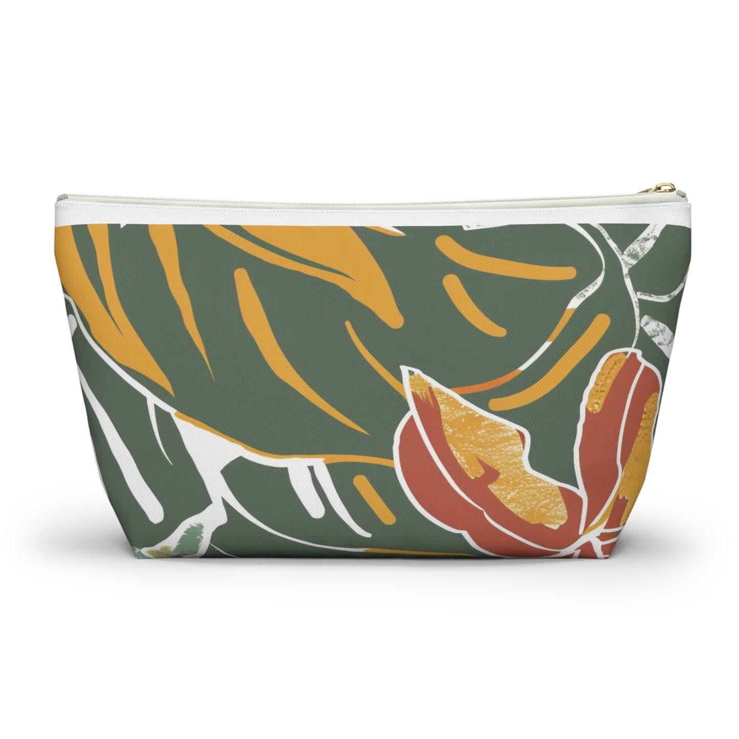 Tropical Accessory Pouch, Eco-Friendly Makeup Bag, Travel Organizer, Floral Storage Case, Gift for Her, Functional Purse