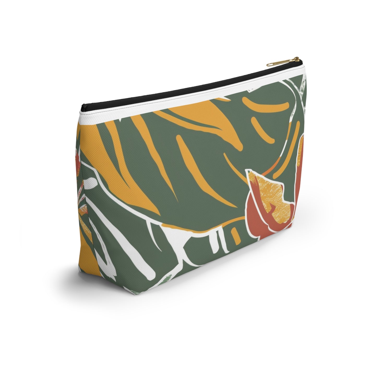Tropical Accessory Pouch, Eco-Friendly Makeup Bag, Travel Organizer, Floral Storage Case, Gift for Her, Functional Purse