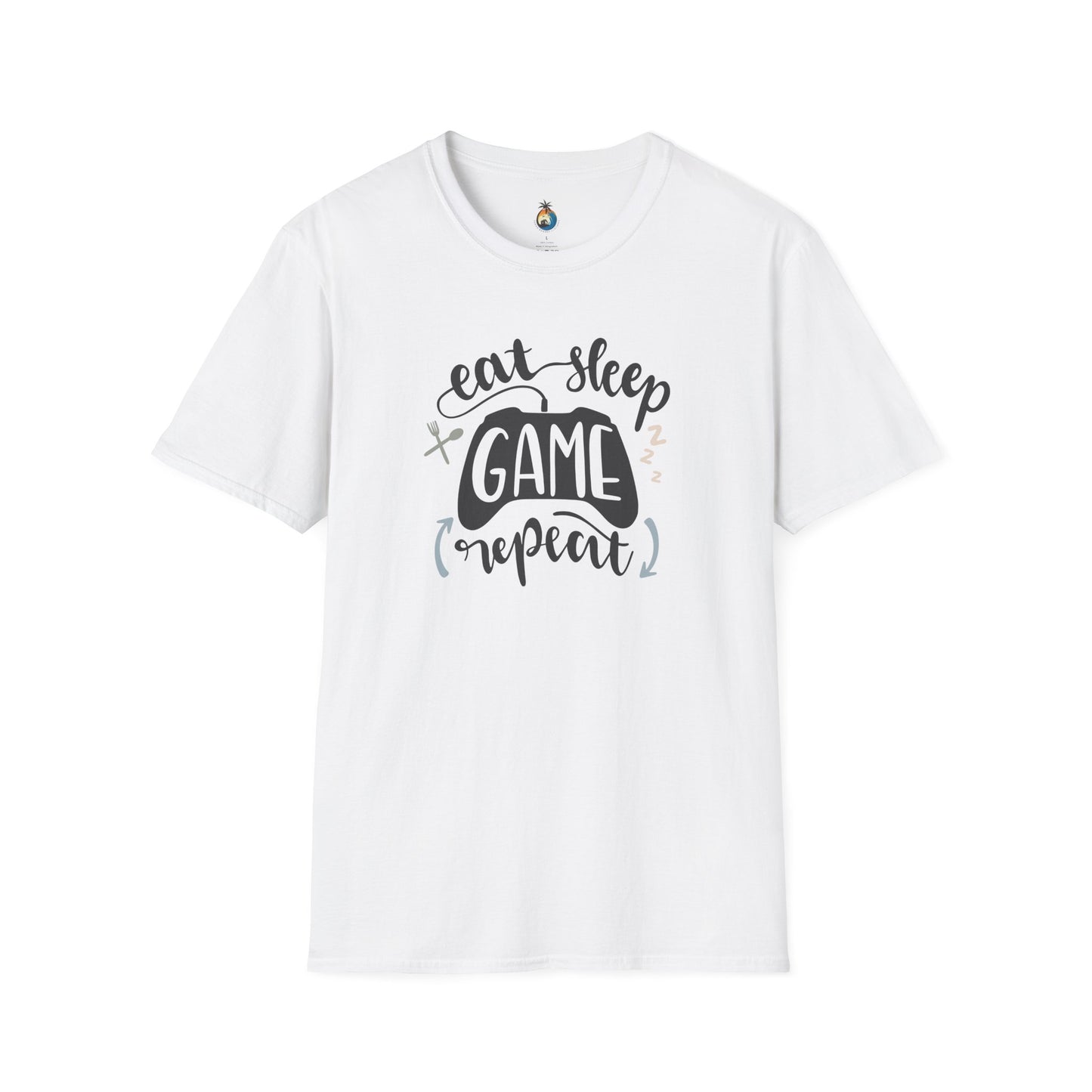 Gaming Lifestyle T-Shirt – Eat Sleep Game Repeat, Funny Gamer Gift, Casual Tee, Unisex Top, Video Game Apparel