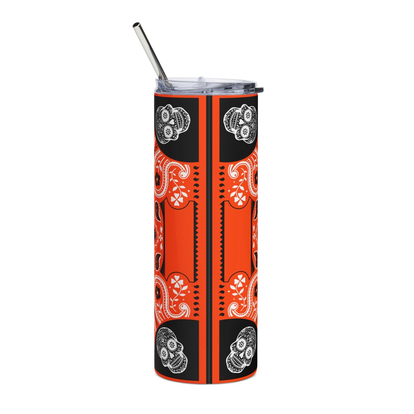 Bengals Sugar Skull 20 oz Tumbler – Sublimated, Double-Walled