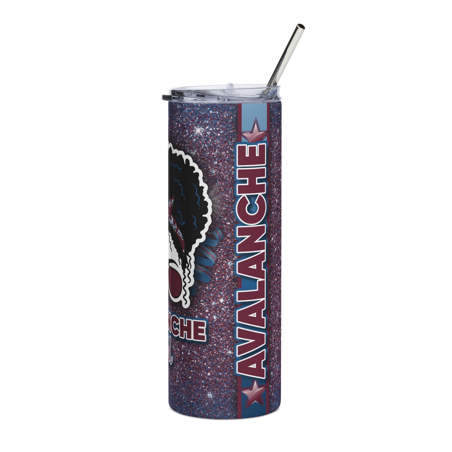 Avalanche Girl Stainless Steel Tumbler | 20oz Insulated Travel Mug | Colorado Gift for Fans