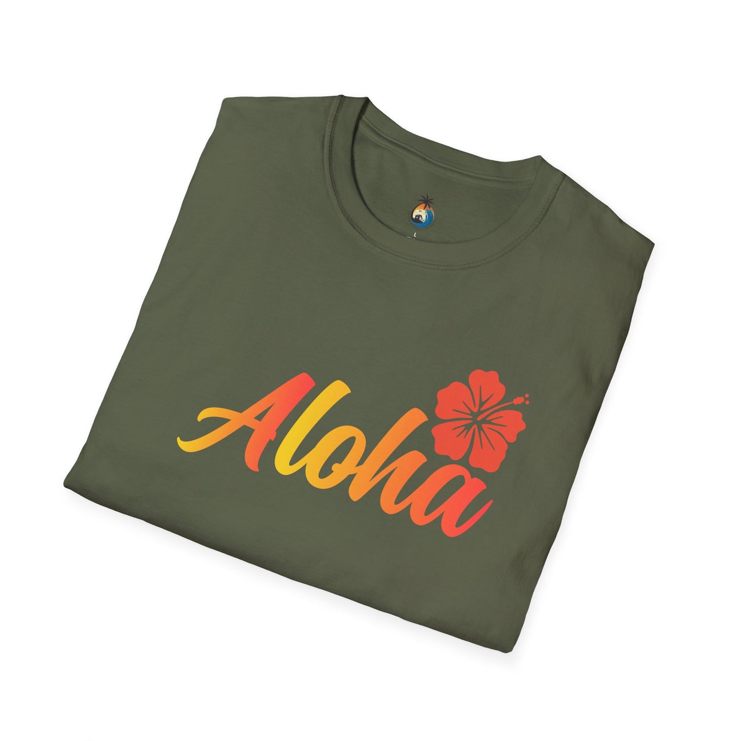 Aloha Floral Unisex T-Shirt, Beachwear, Summer Vibe, Vacation Tee, Tropical Gift, Casual Wear