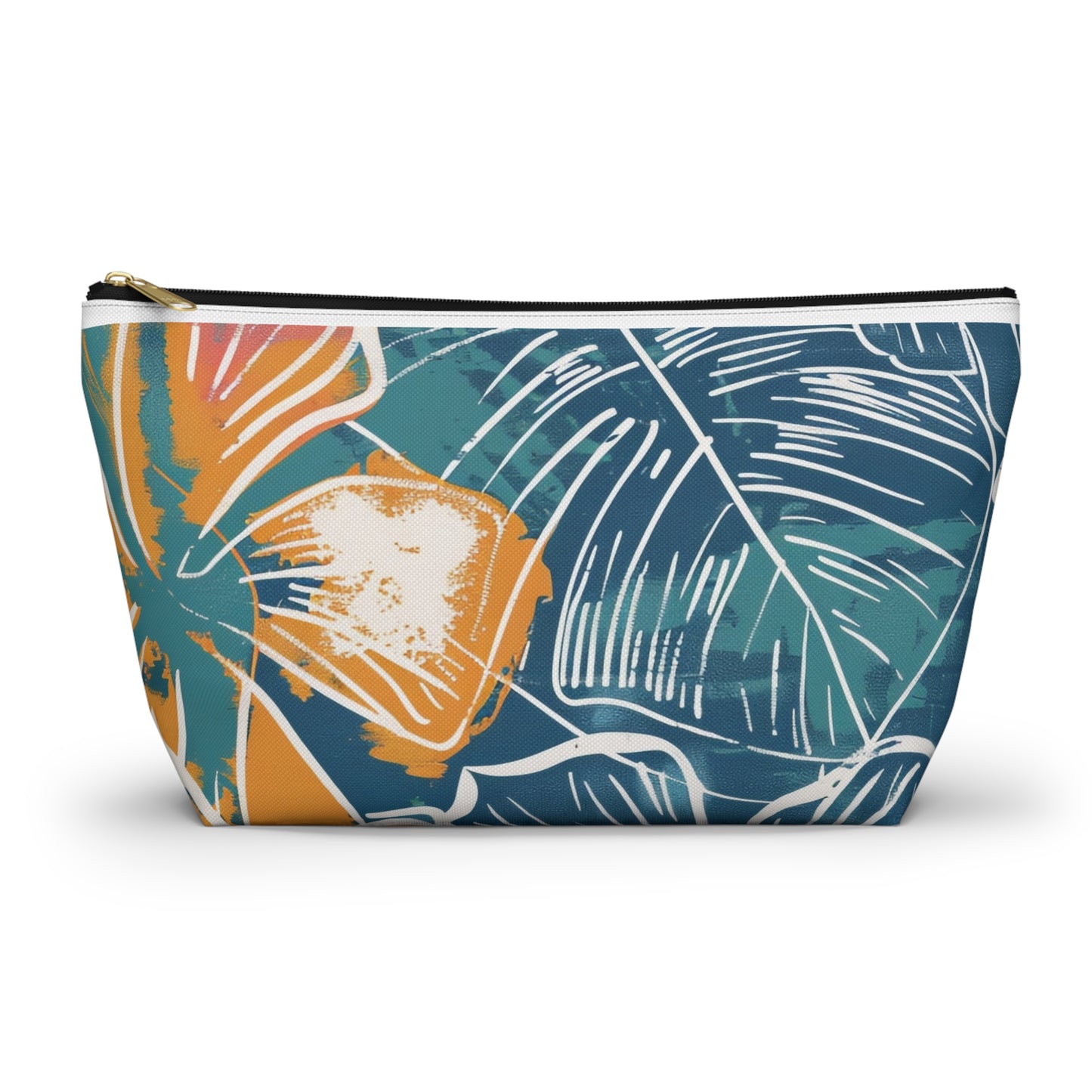 Tropical Floral Accessory Pouch | Chic Travel Bag, Makeup Organizer, Gift for Her, Summer Vibes, Eco-Friendly Design