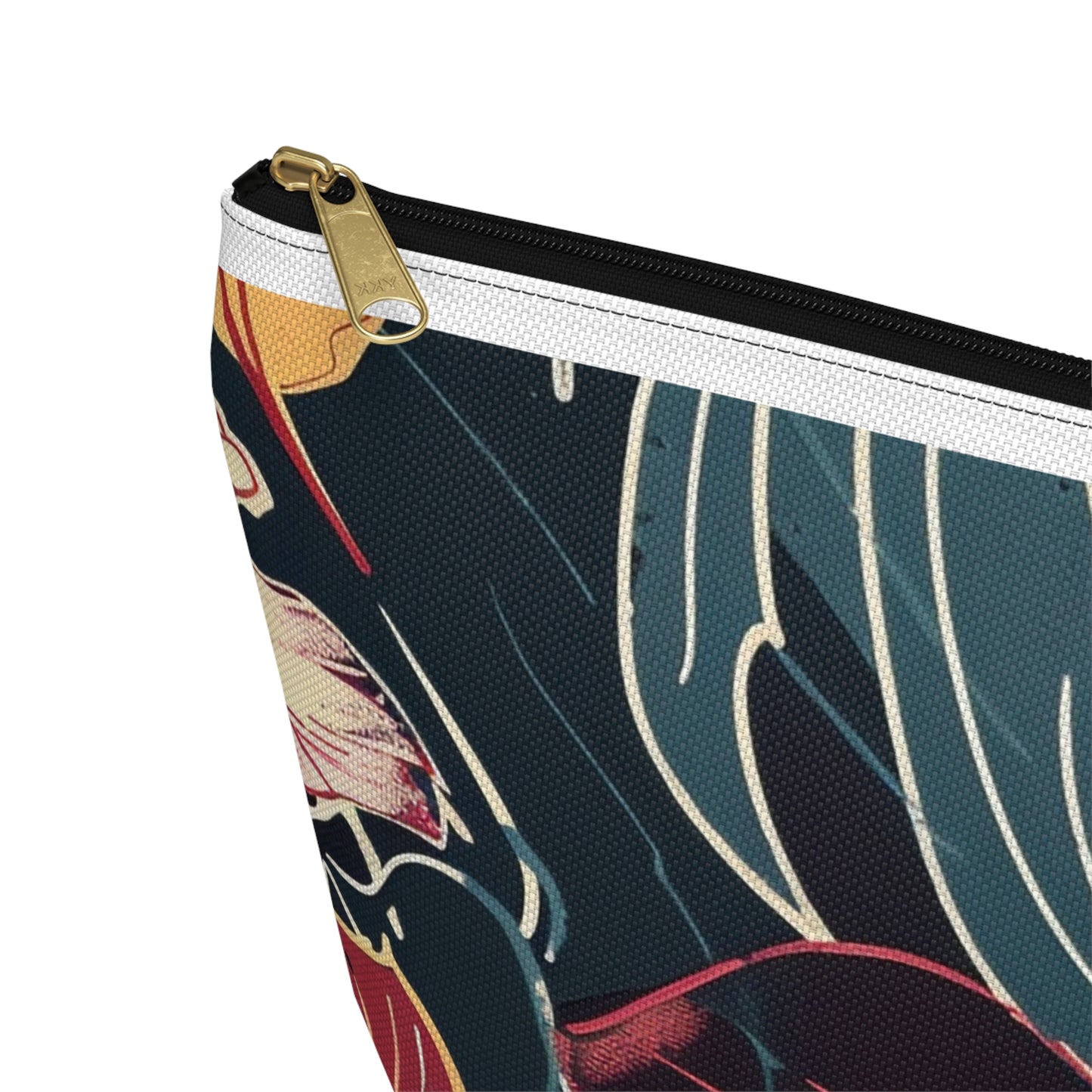 Floral Accessory Pouch | Cosmetic Bag | Travel Makeup Organizer | Gift for Her | Tropical Design | Stylish Storage Solution
