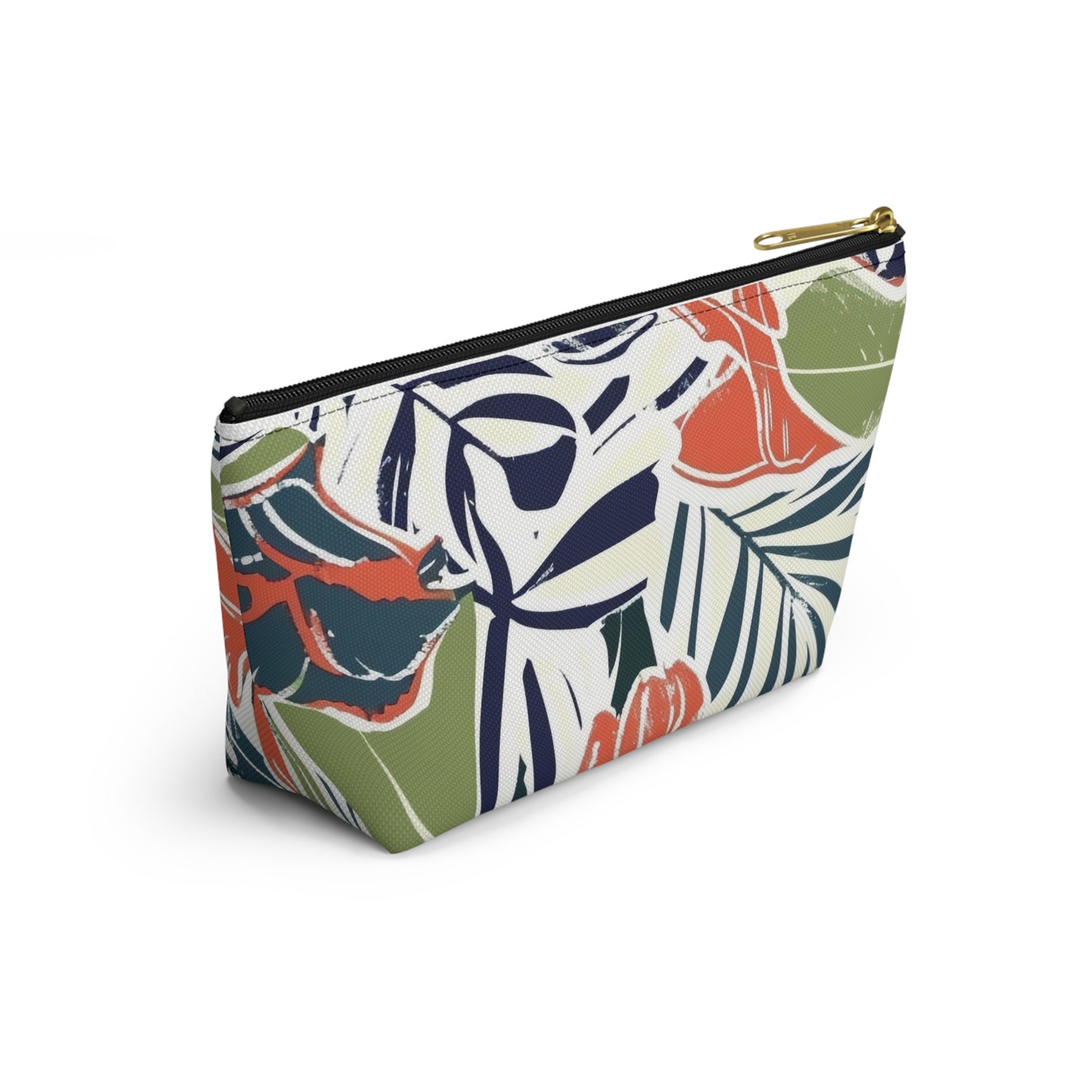 Tropical Floral Accessory Pouch, Makeup Bag, Travel Organizer, Gift for Her, Summer Essentials, Eco-Friendly Fashion