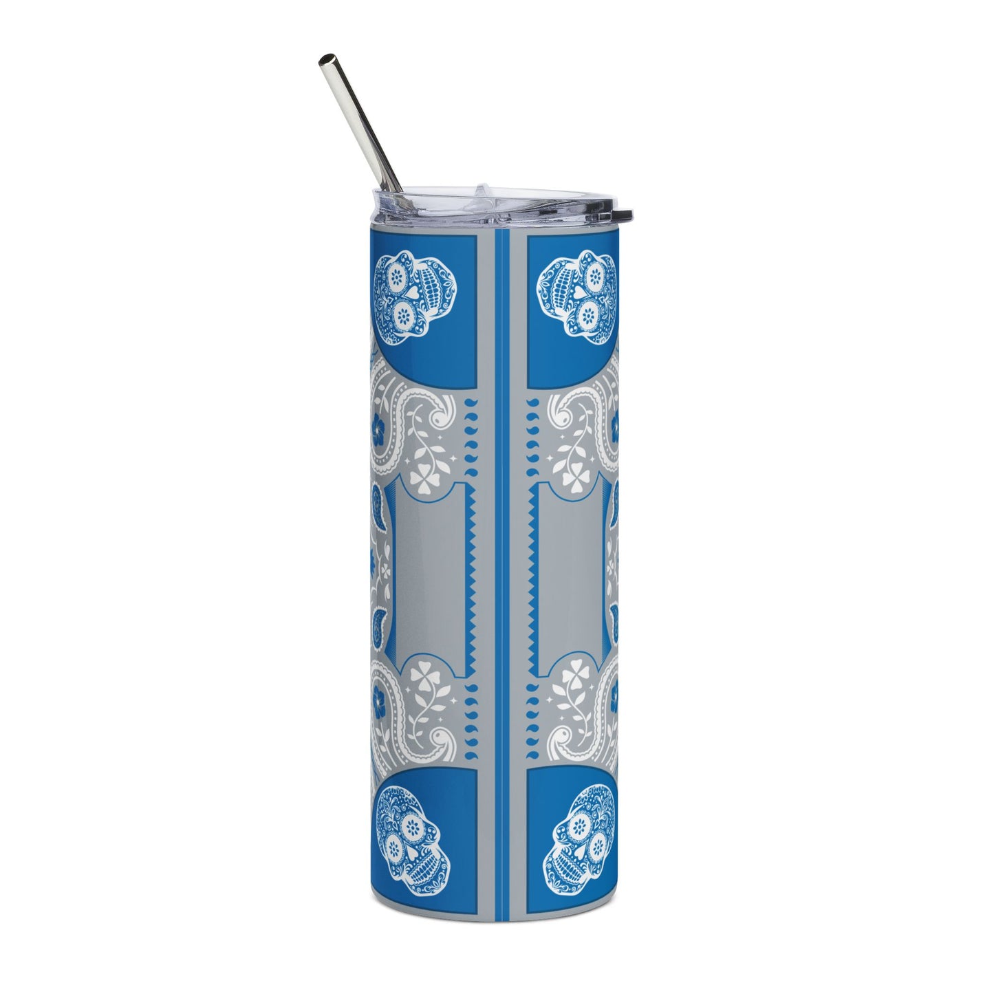 Lions Sugar Skull 20 oz Tumbler – Sublimated, Double-Walled