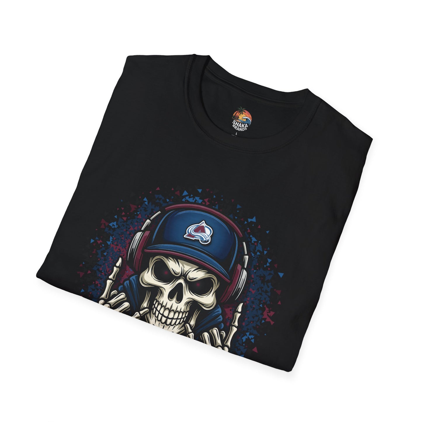 Avalanche Skull Graphic T-Shirt, Unisex Tee, Casual Wear, Gifts for Men, Halloween Party Shirt, Music Lover's Apparel