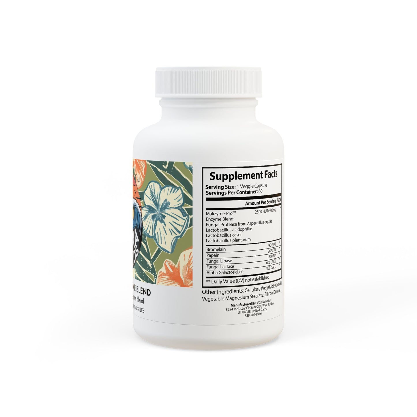 Digestive Enzyme Blend Supplement (60 Capsules)