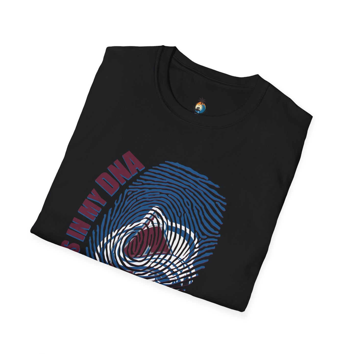 Avalanche Its in my DNA T-Shirt with Unique Fingerprint Design, Casual Wear, Gift for Sports Fans, Birthday Present, Trendy Graphic Tee