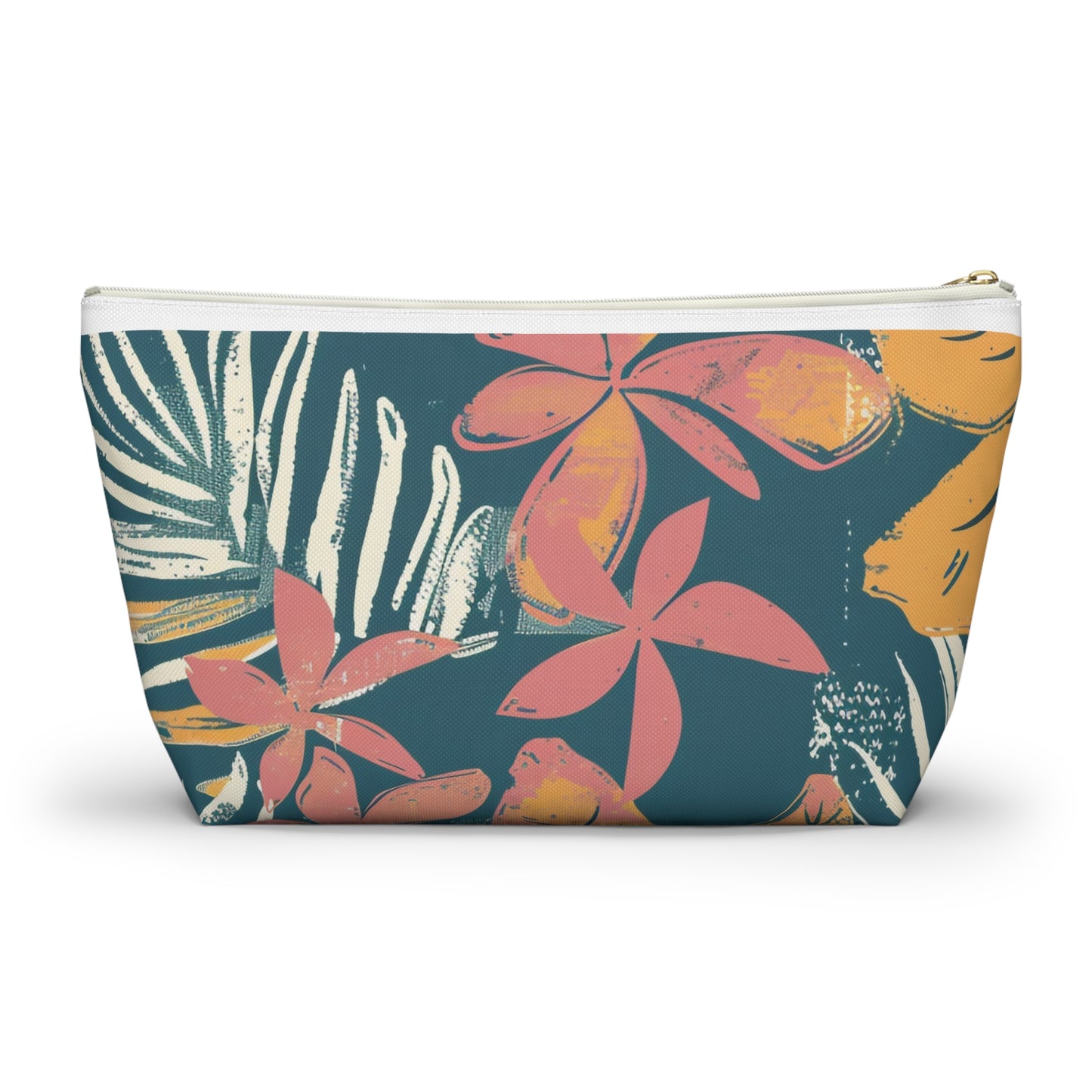 Tropical Floral Accessory Pouch | Makeup Bag, Travel Organizer, Pencil Case, Gift for Her, Summer Vibes