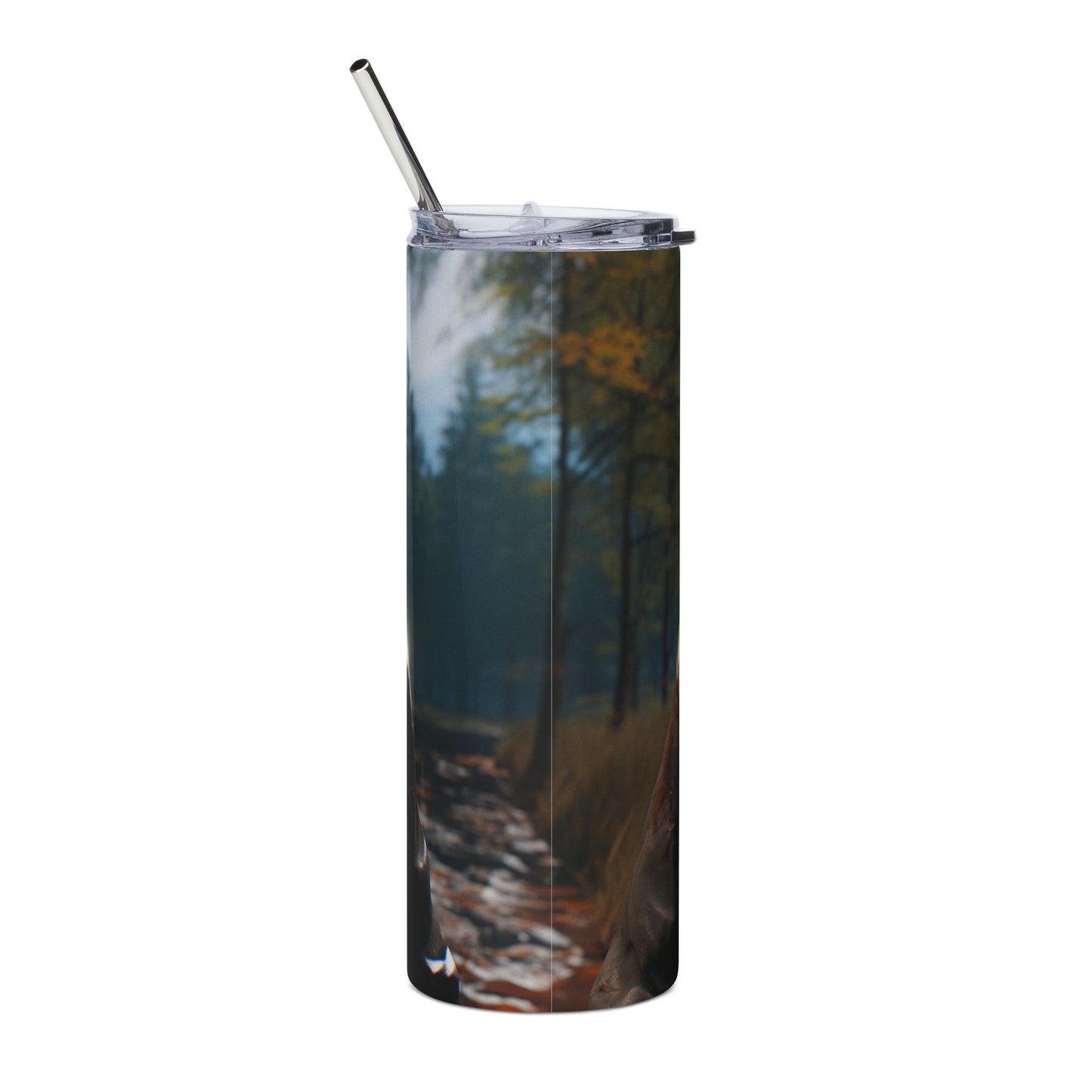 Horror-Themed Stainless Steel Tumbler | 20oz | Fun Gift for Horror Fans, Halloween, Camping, Sipping Drinks, Movie Nights