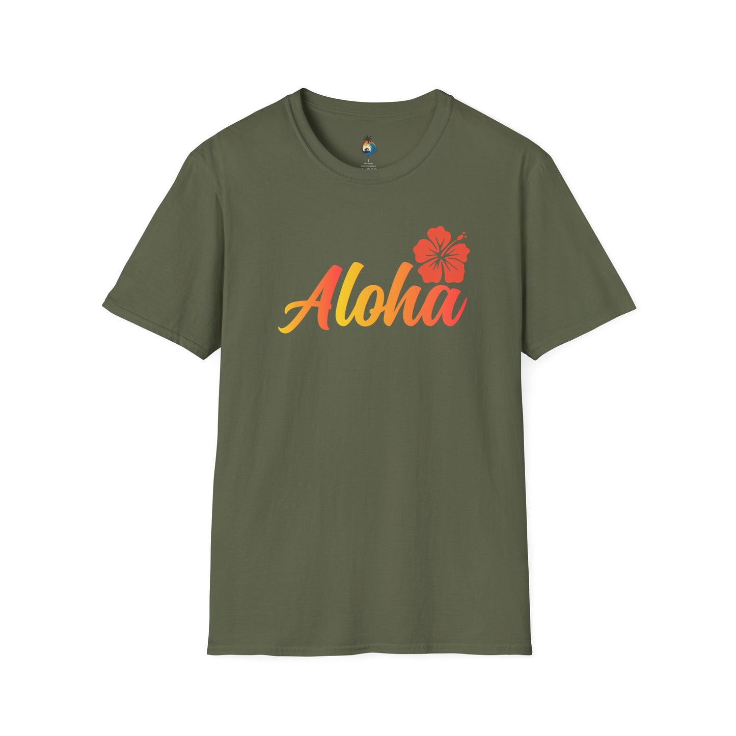 Aloha Floral Unisex T-Shirt, Beachwear, Summer Vibe, Vacation Tee, Tropical Gift, Casual Wear