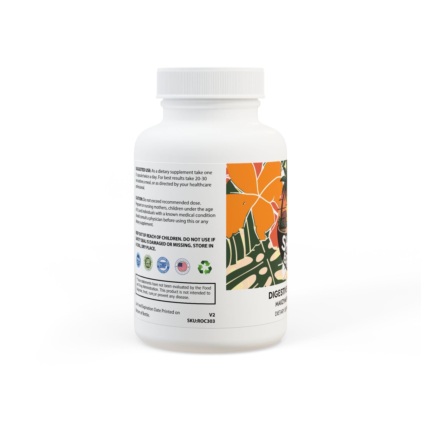 Digestive Enzyme Blend Supplement (60 Capsules)