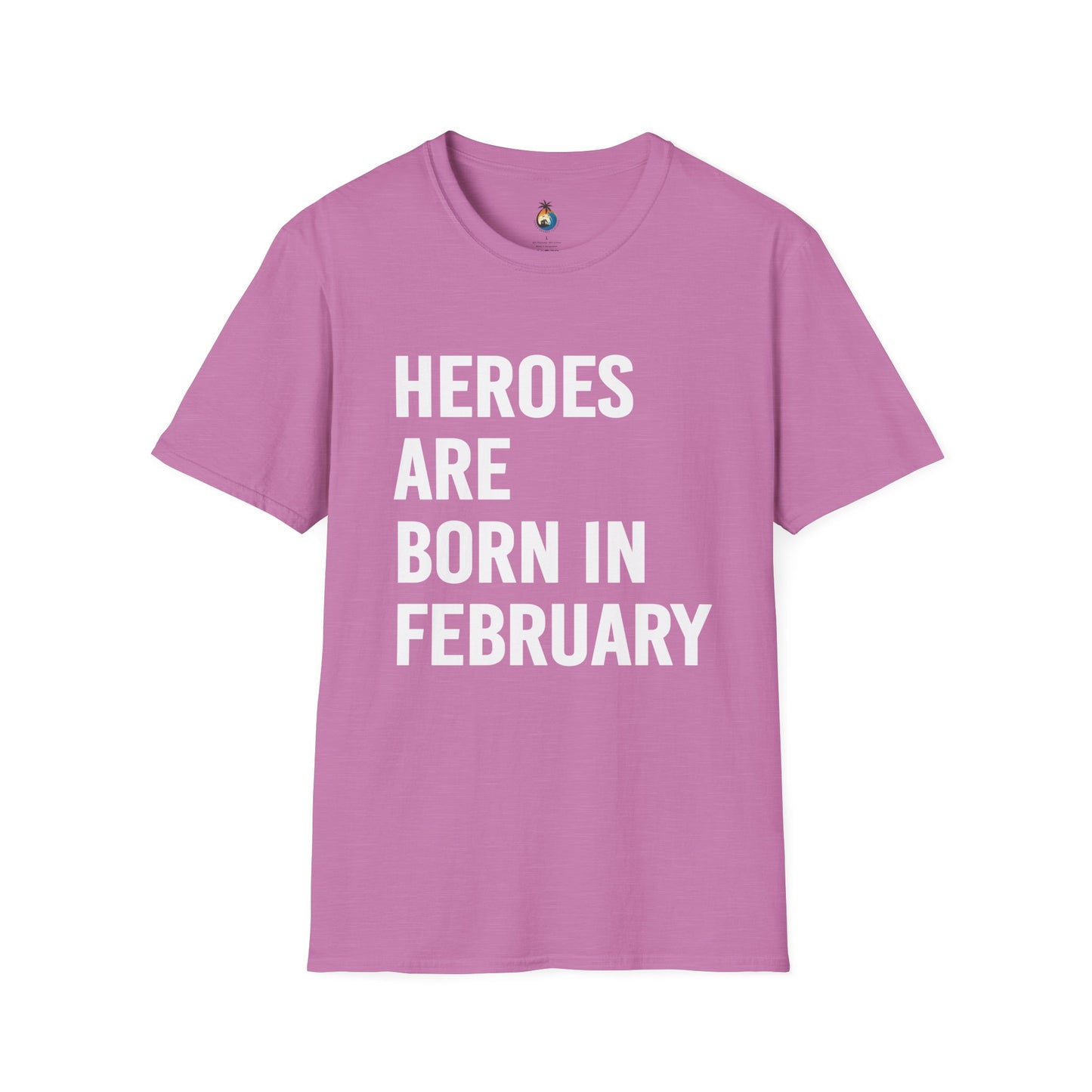 Heroes Are Born in February Unisex T-Shirt, Birthday Gift, Gift for Him/Her, Casual Wear, Everyday Tee