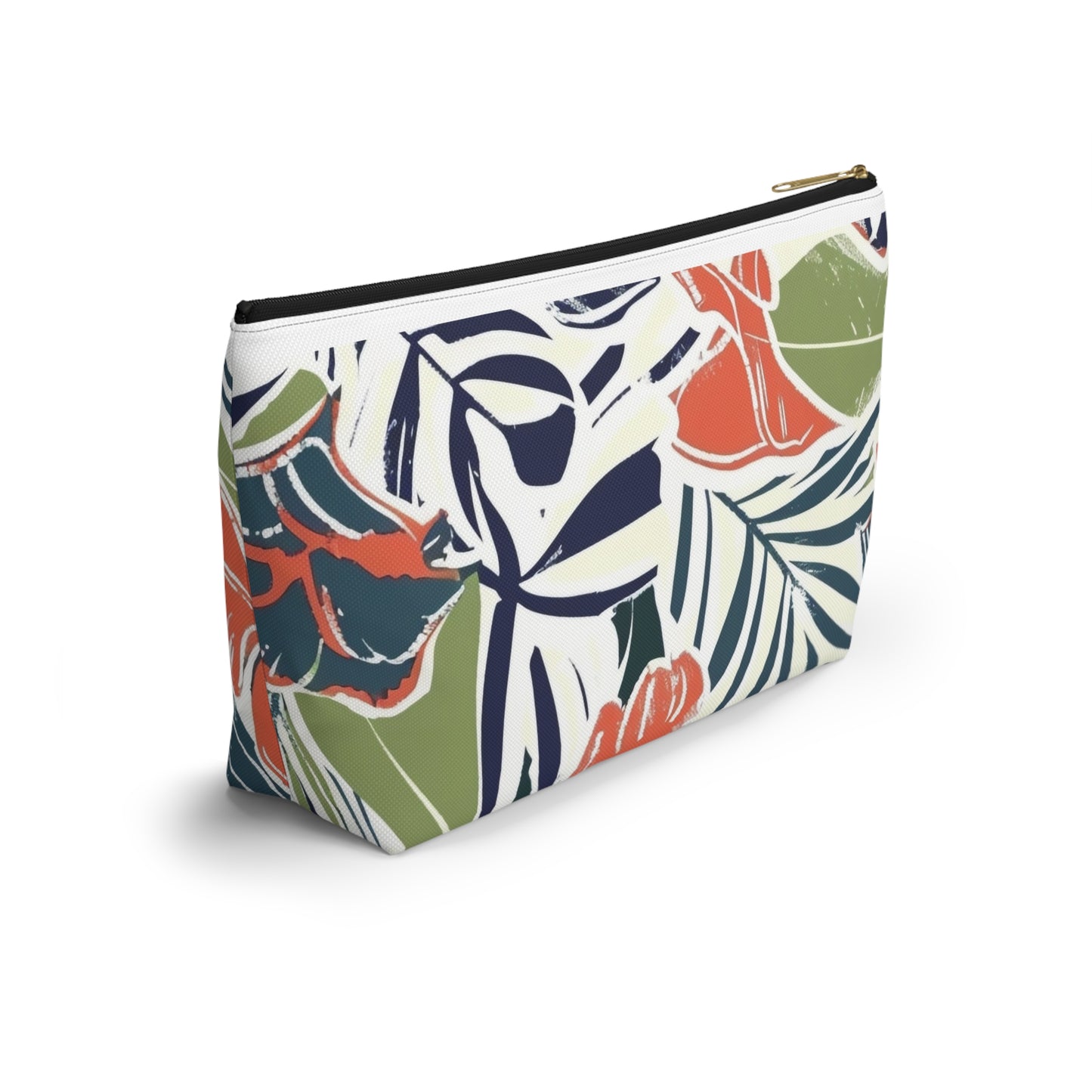 Tropical Floral Accessory Pouch, Makeup Bag, Travel Organizer, Gift for Her, Summer Essentials, Eco-Friendly Fashion