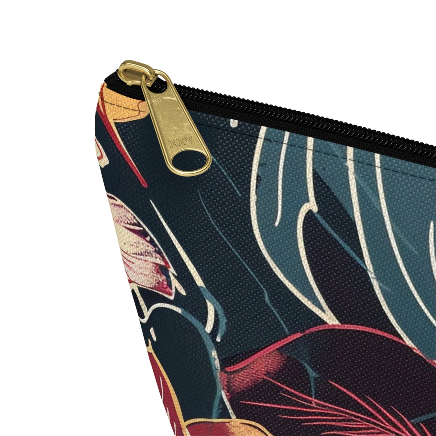 Floral Accessory Pouch | Cosmetic Bag | Travel Makeup Organizer | Gift for Her | Tropical Design | Stylish Storage Solution