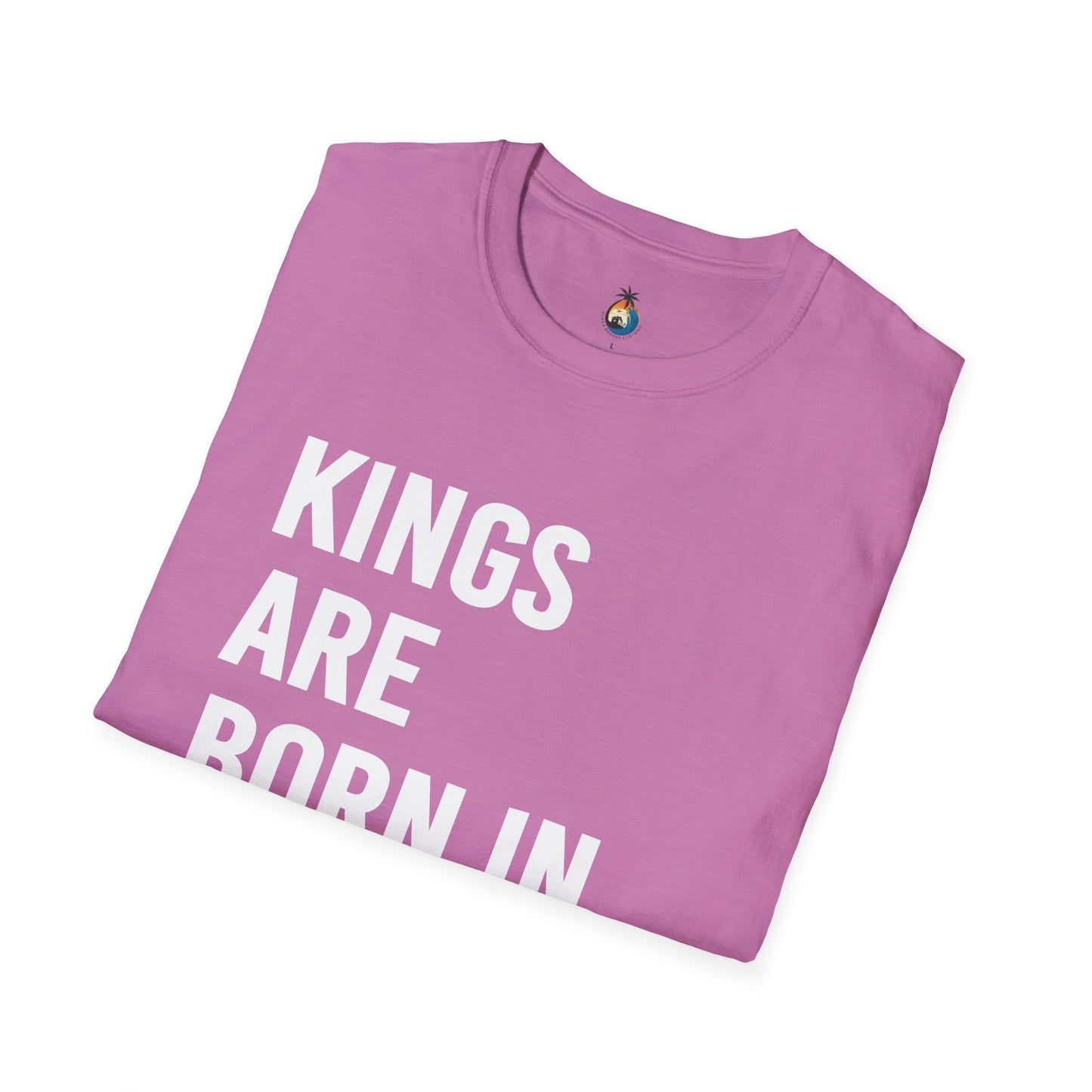 Kings Are Born In August T-Shirt, Unisex Softstyle Tee