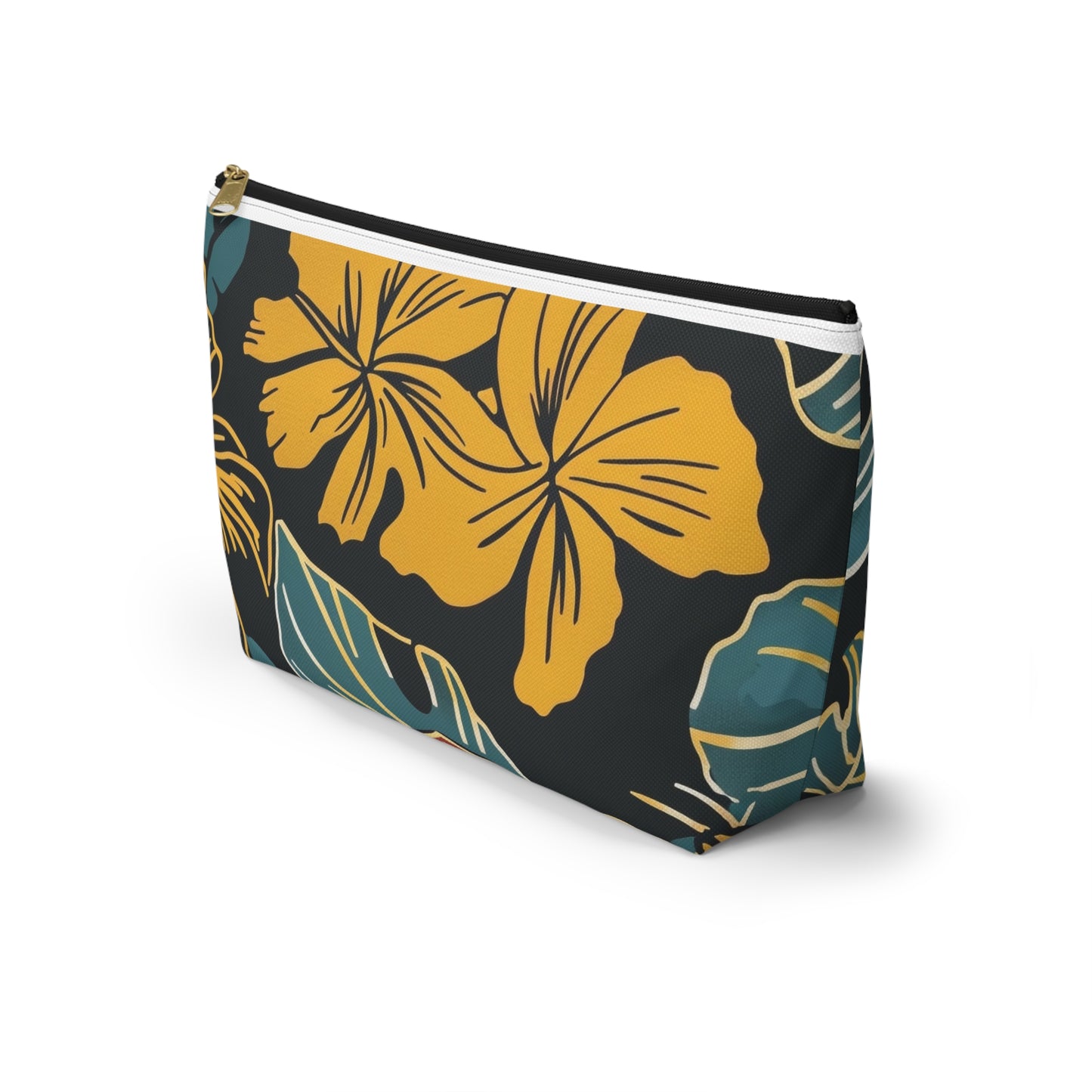 Tropical Floral Accessory Pouch | Makeup Bag, Travel Organizer, Zip Pouch, Gift for Her, Summer Vibe