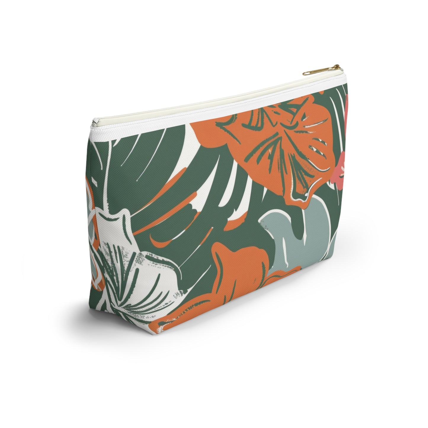 Floral Accessory Pouch, Travel Organizer, Makeup Bag, Gift for Her, Tropical Vibe, Cosmetic Pouch, Essentials Holder