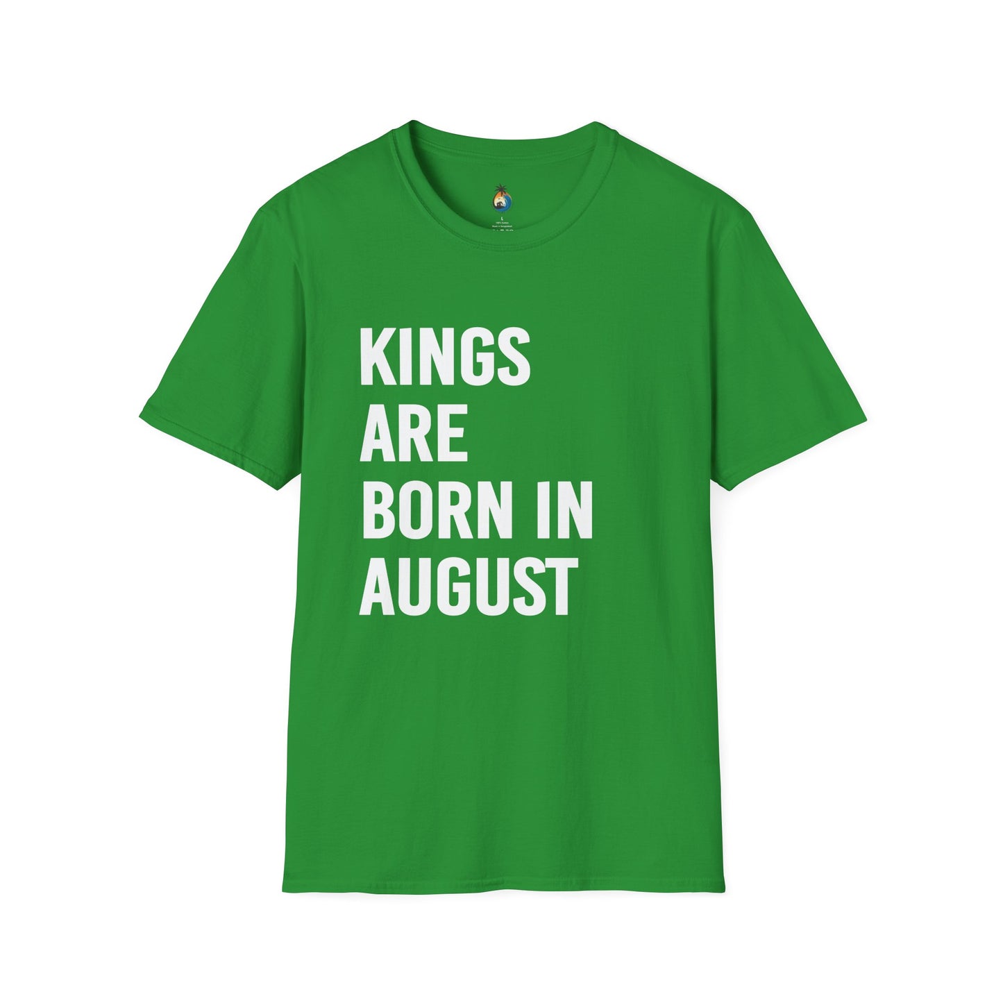 Kings Are Born In August T-Shirt, Unisex Softstyle Tee