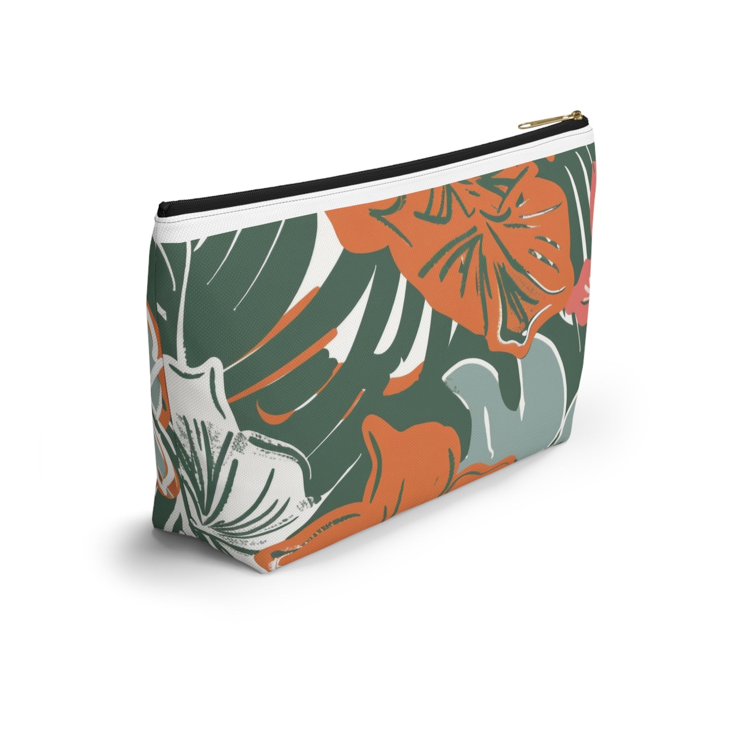 Floral Accessory Pouch, Travel Organizer, Makeup Bag, Gift for Her, Tropical Vibe, Cosmetic Pouch, Essentials Holder