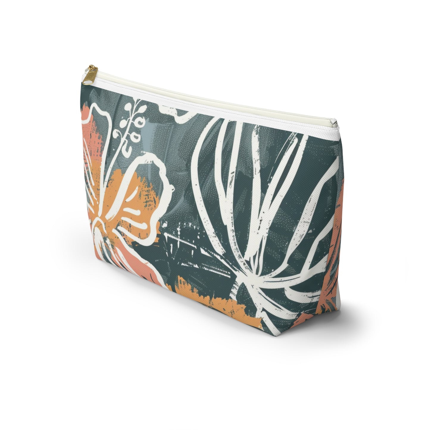 Floral Accessory Pouch, Makeup Bag, Travel Cosmetic Case, Organizer for Gifts, Summer Vibes, Flower Print, Cute Storage