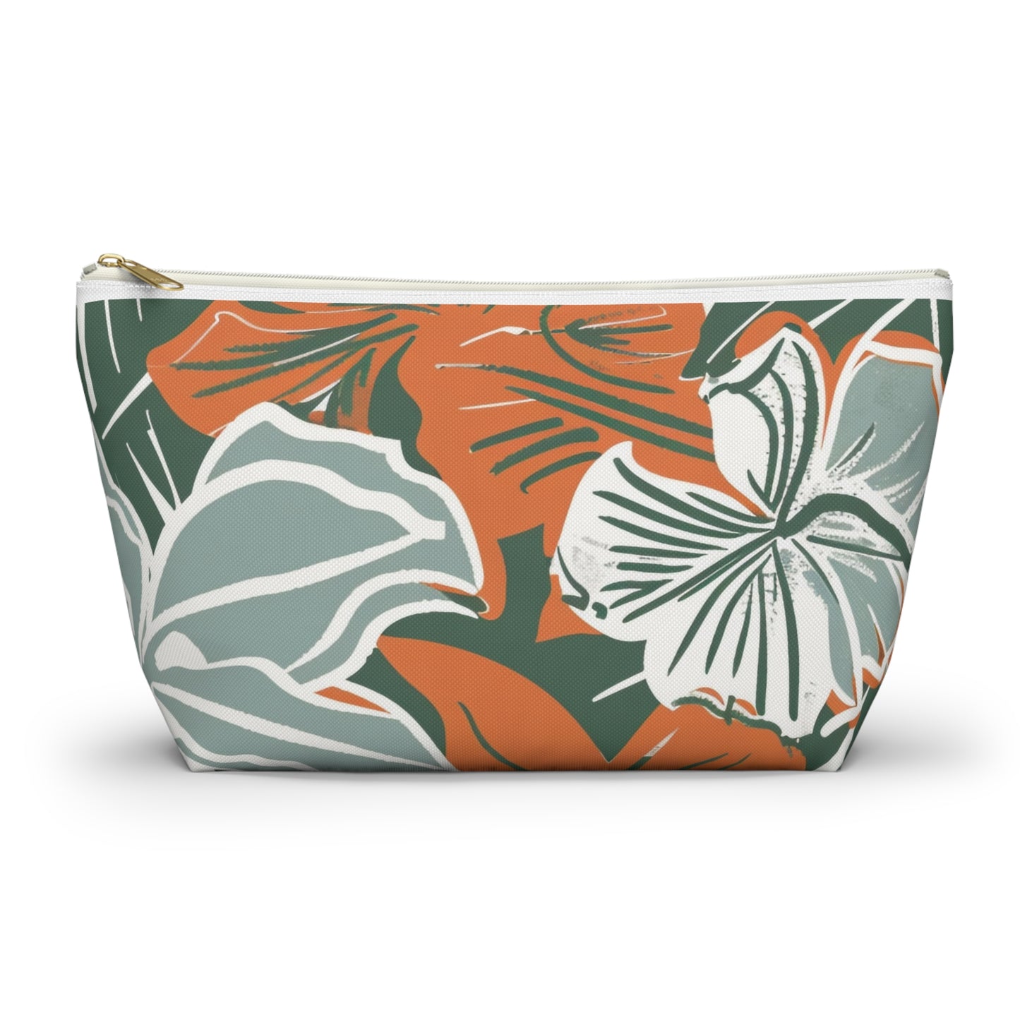 Floral Accessory Pouch, Travel Organizer, Makeup Bag, Gift for Her, Tropical Vibe, Cosmetic Pouch, Essentials Holder
