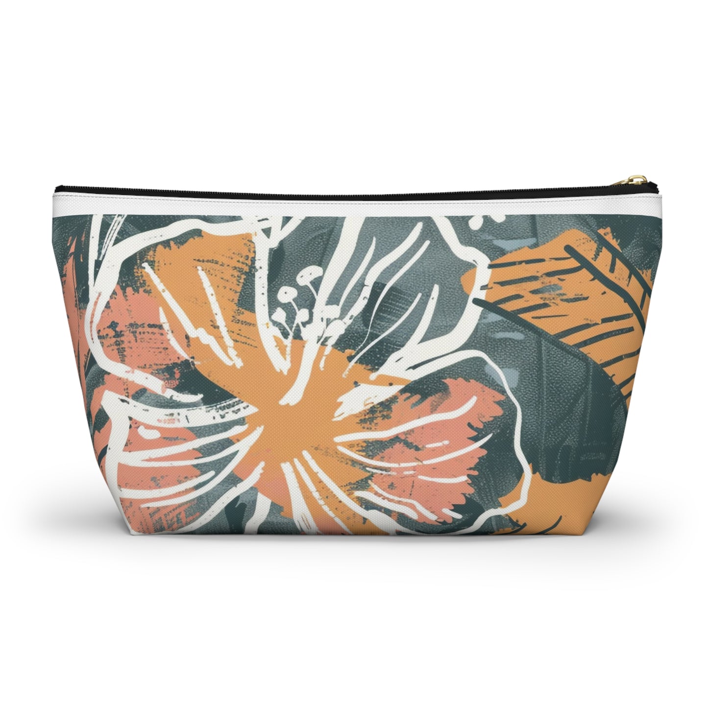 Floral Accessory Pouch, Makeup Bag, Travel Cosmetic Case, Organizer for Gifts, Summer Vibes, Flower Print, Cute Storage