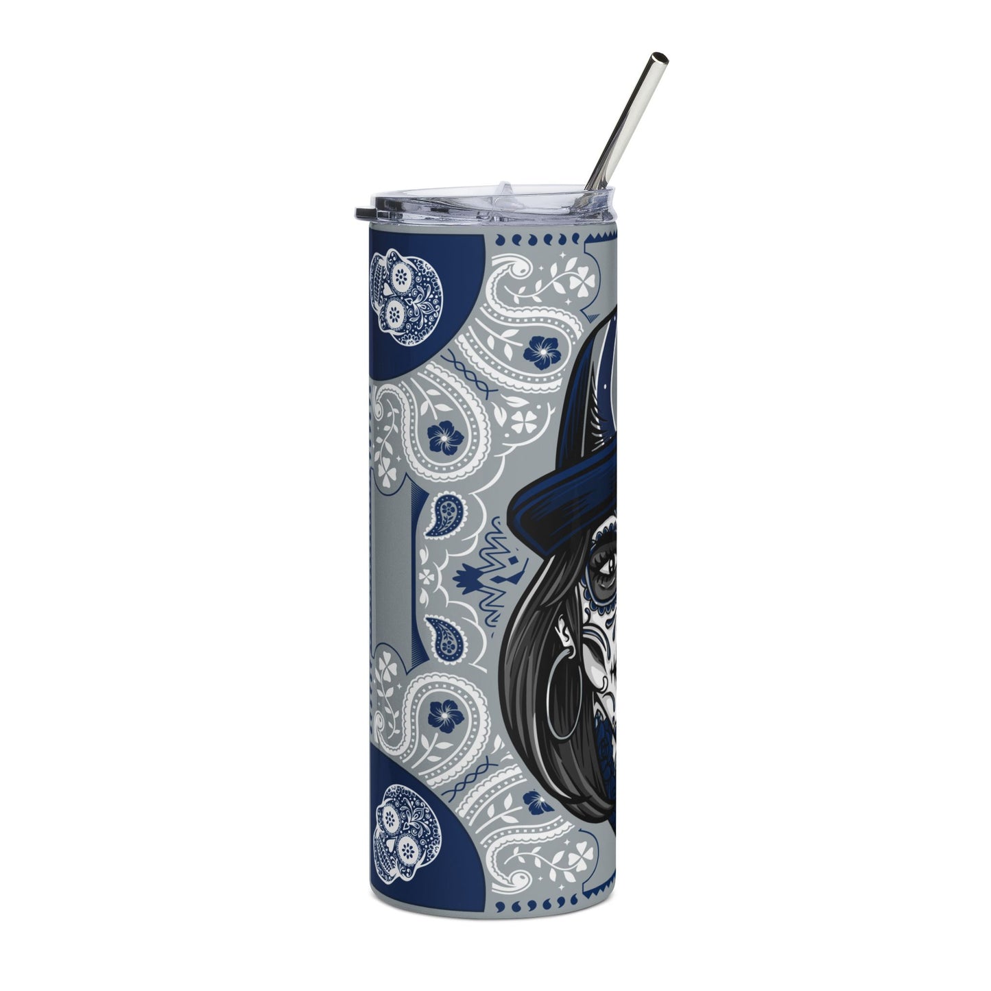 Colts Sugar Skull 20 oz Tumbler – Sublimated, Double-Walled