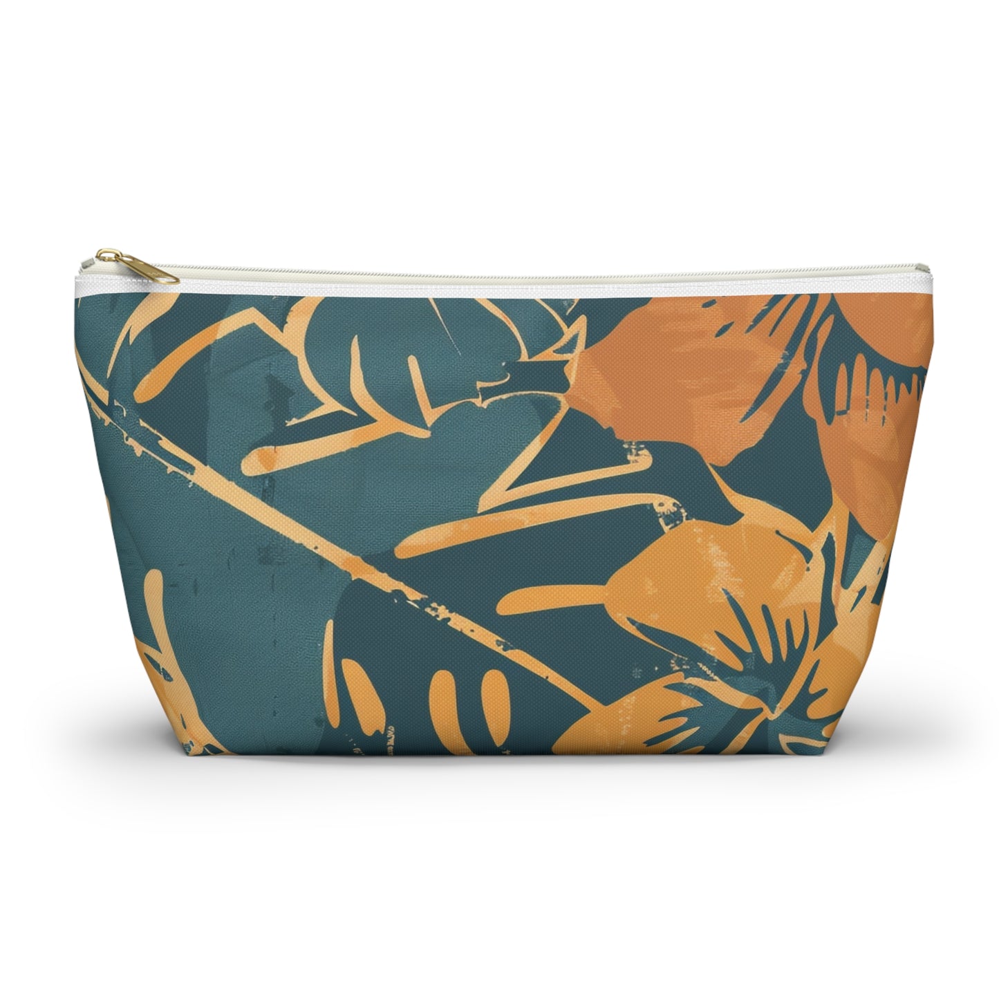 Tropical Floral Accessory Pouch, Makeup Bag, Toiletry Organizer, Clutch Purse, Summer Gift, Travel Essentials