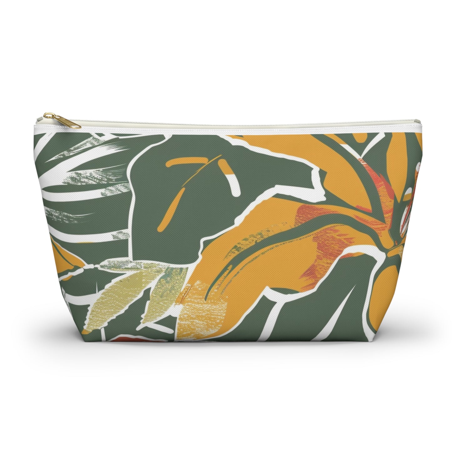 Tropical Accessory Pouch, Eco-Friendly Makeup Bag, Travel Organizer, Floral Storage Case, Gift for Her, Functional Purse