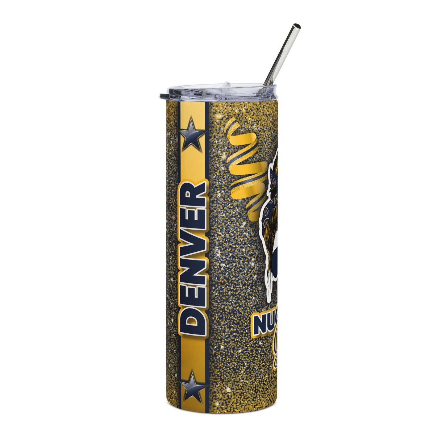 Nuggets Girl 20oz Stainless Steel Tumbler