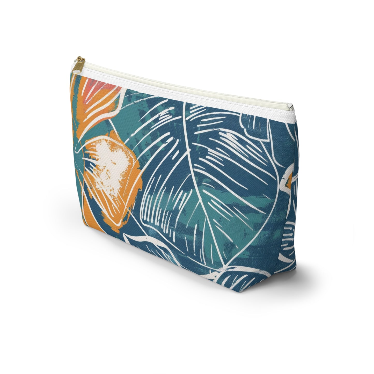 Tropical Floral Accessory Pouch | Chic Travel Bag, Makeup Organizer, Gift for Her, Summer Vibes, Eco-Friendly Design