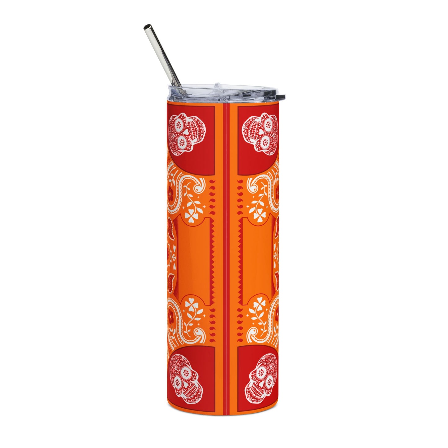 Buccaneers Sugar Skull 20 oz Tumbler – Sublimated, Double-Walled