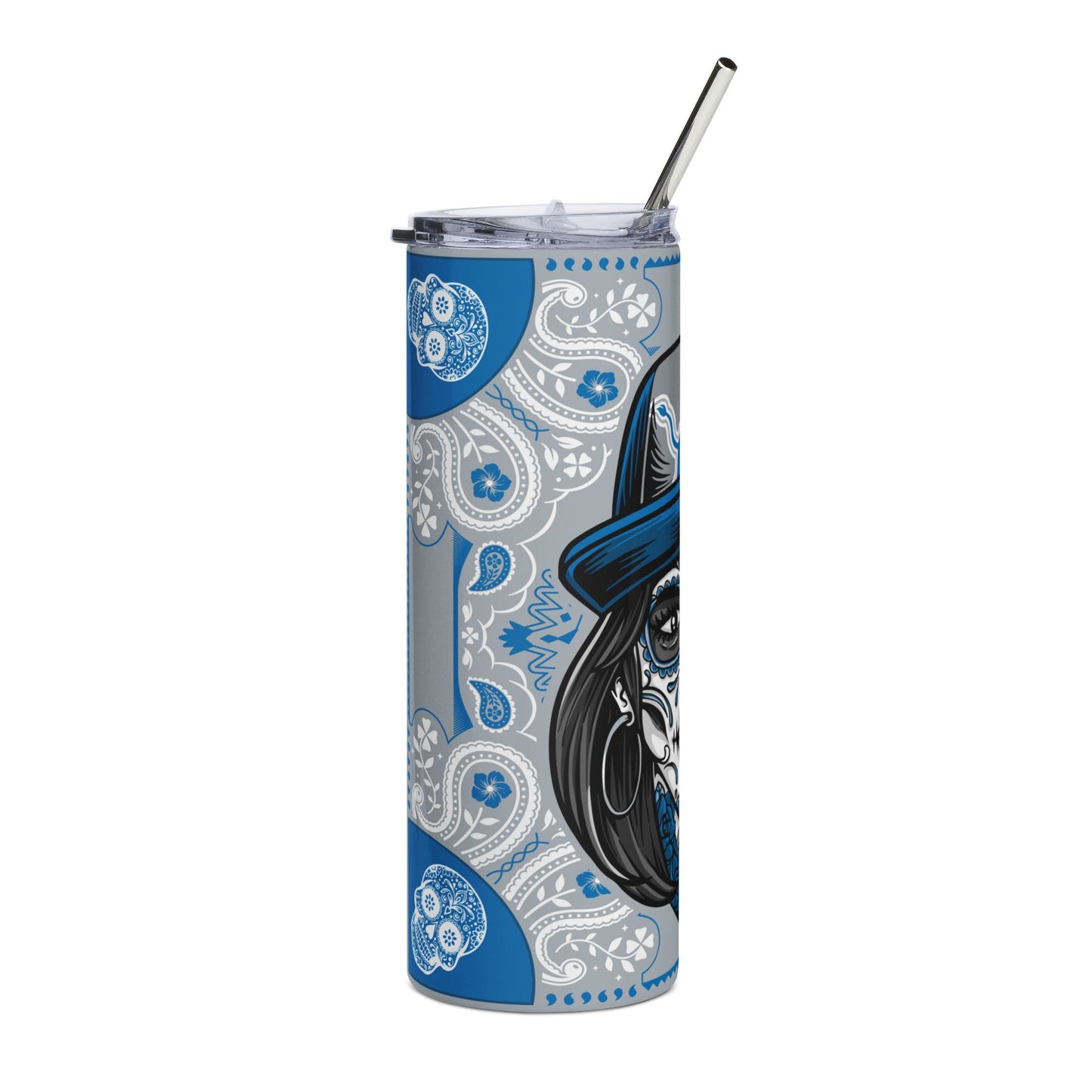 Lions Sugar Skull 20 oz Tumbler – Sublimated, Double-Walled