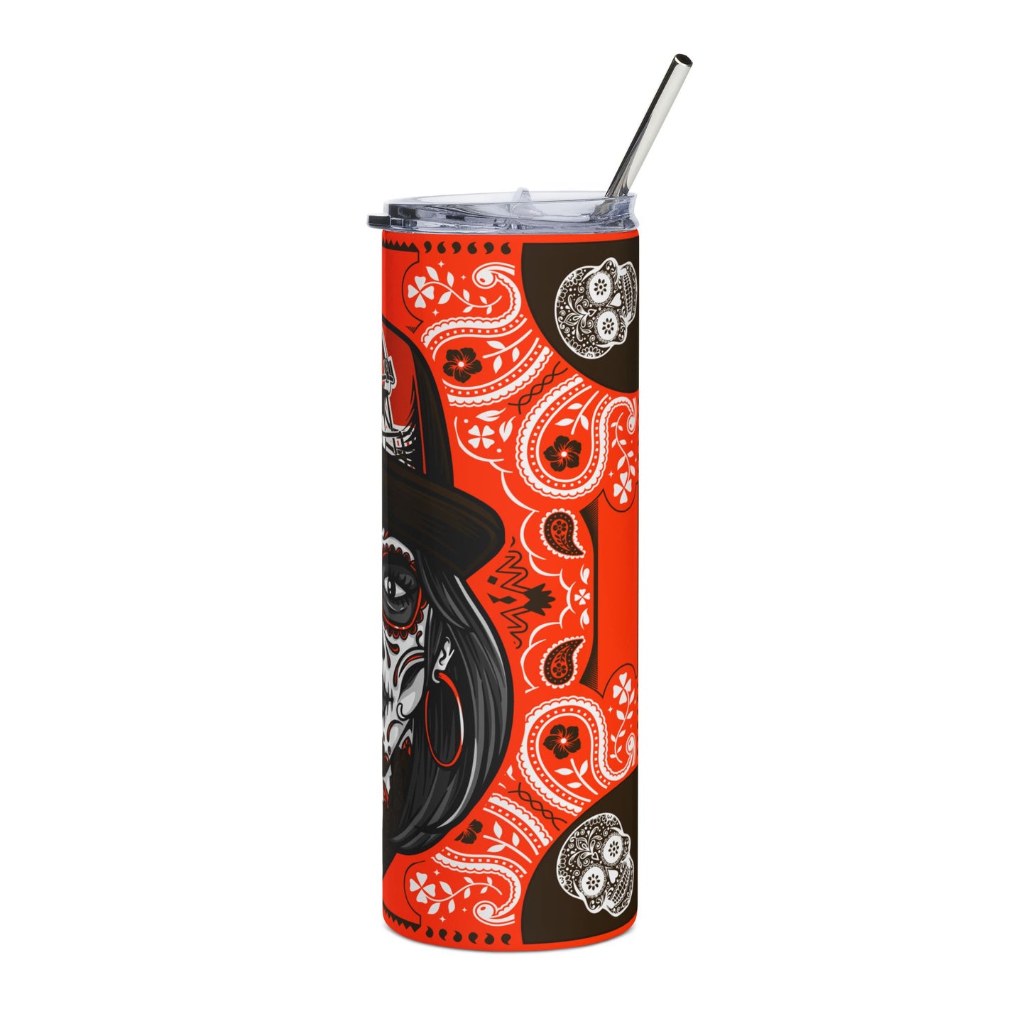 Browns Sugar Skull 20 oz Tumbler – Sublimated, Double-Walled