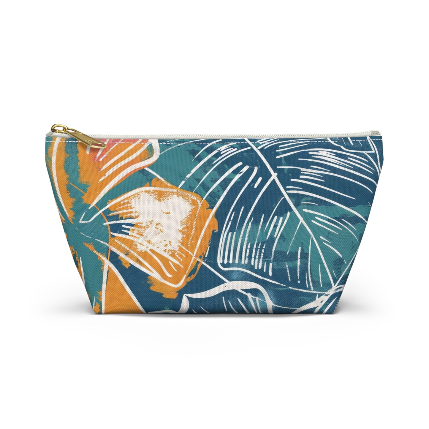 Tropical Floral Accessory Pouch | Chic Travel Bag, Makeup Organizer, Gift for Her, Summer Vibes, Eco-Friendly Design