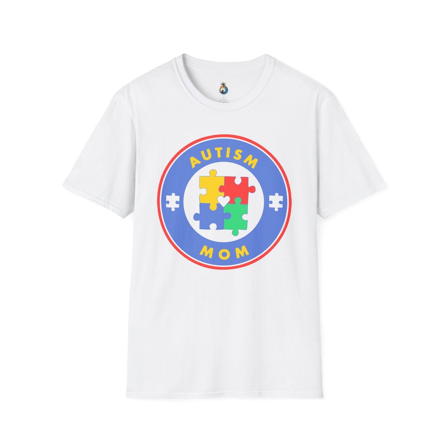 Autism Mom Puzzle T-Shirt, Support Autism Awareness Tee, Gift for Moms, Everyday Casual Wear, Special Occasion Apparel