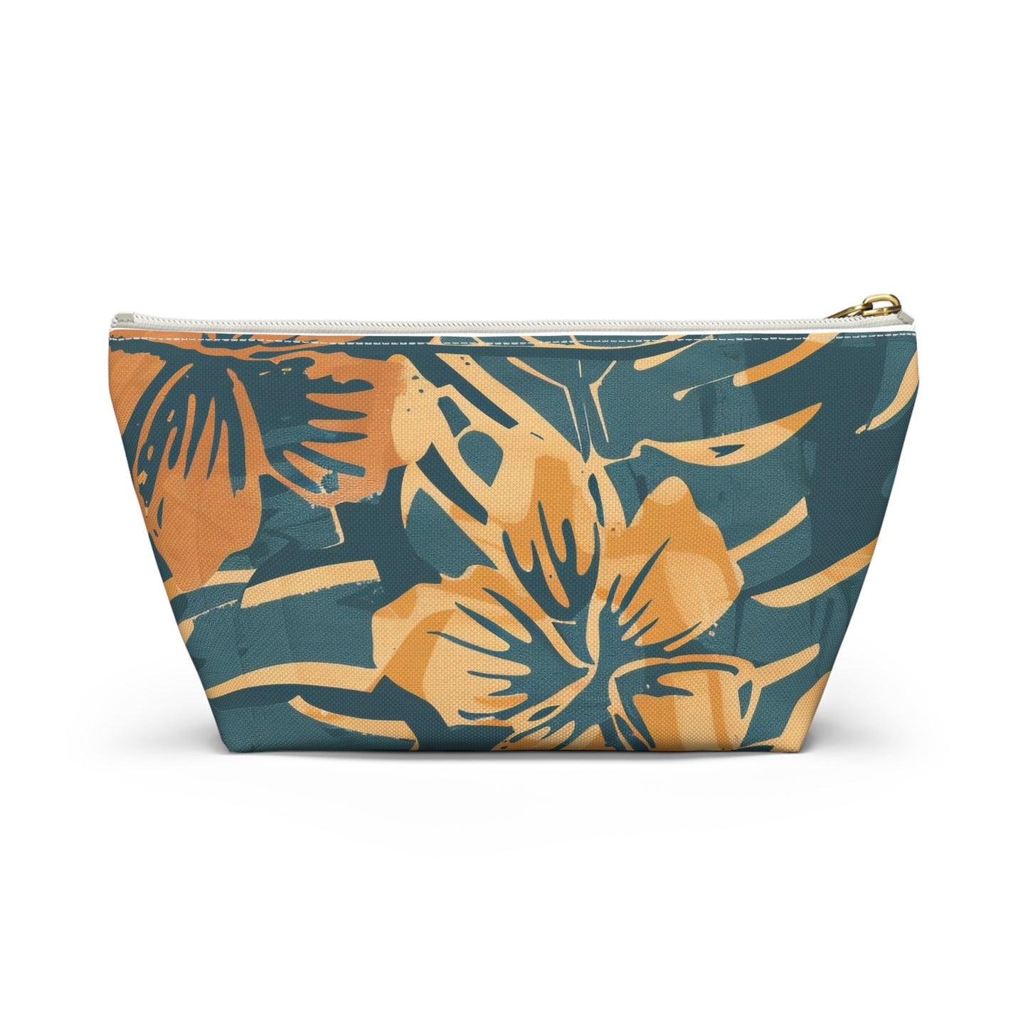 Tropical Floral Accessory Pouch, Makeup Bag, Toiletry Organizer, Clutch Purse, Summer Gift, Travel Essentials