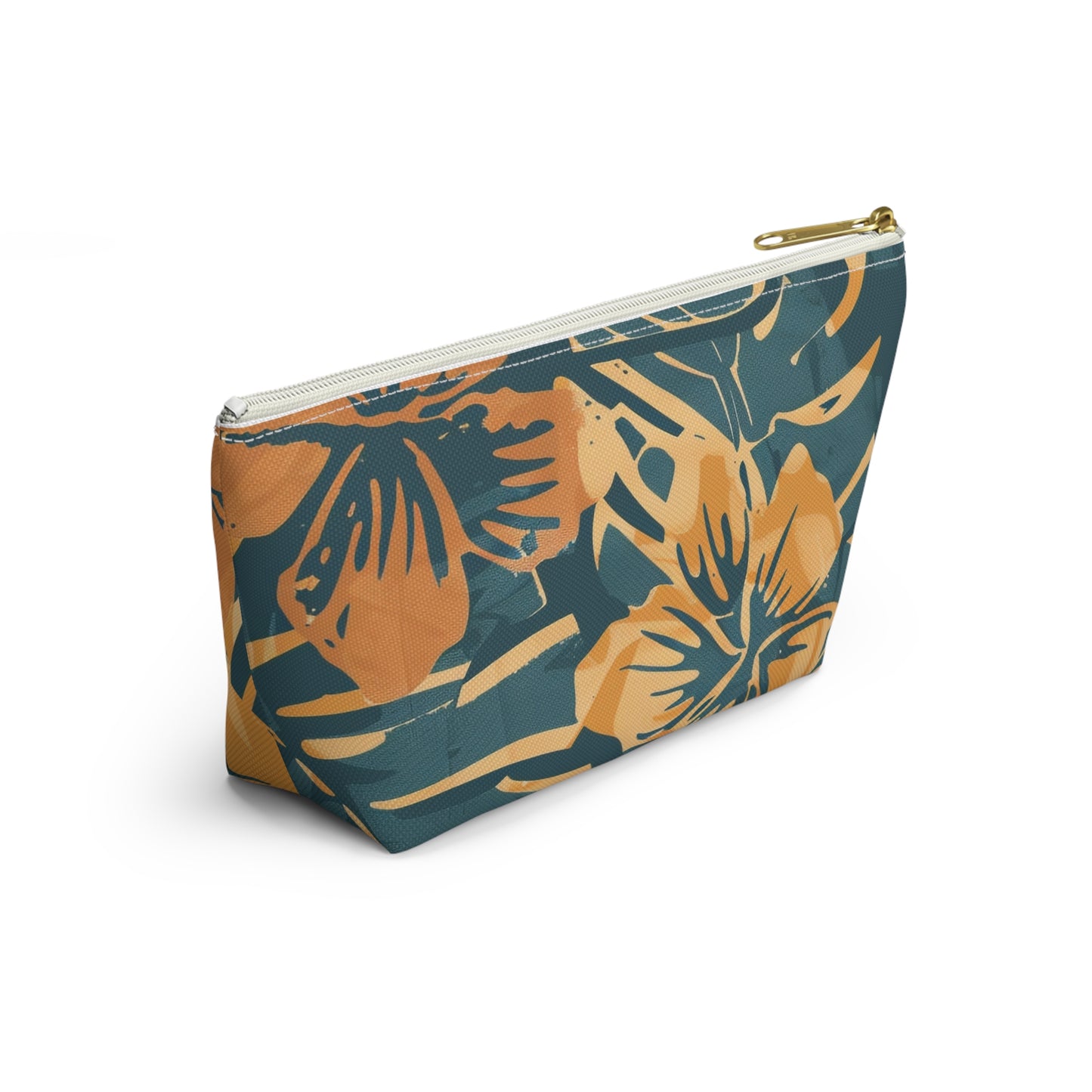 Tropical Floral Accessory Pouch, Makeup Bag, Toiletry Organizer, Clutch Purse, Summer Gift, Travel Essentials