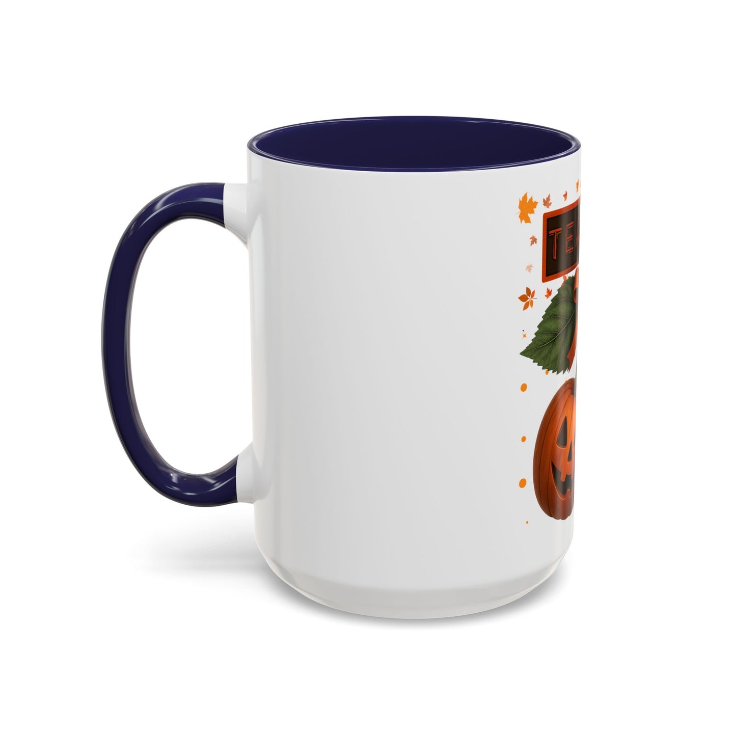 Halloween Teacher Coffee Mug | Pumpkin Autumn Decor | Cute Seasonal Gift for Educators | 11 & 15oz Ceramic Cups