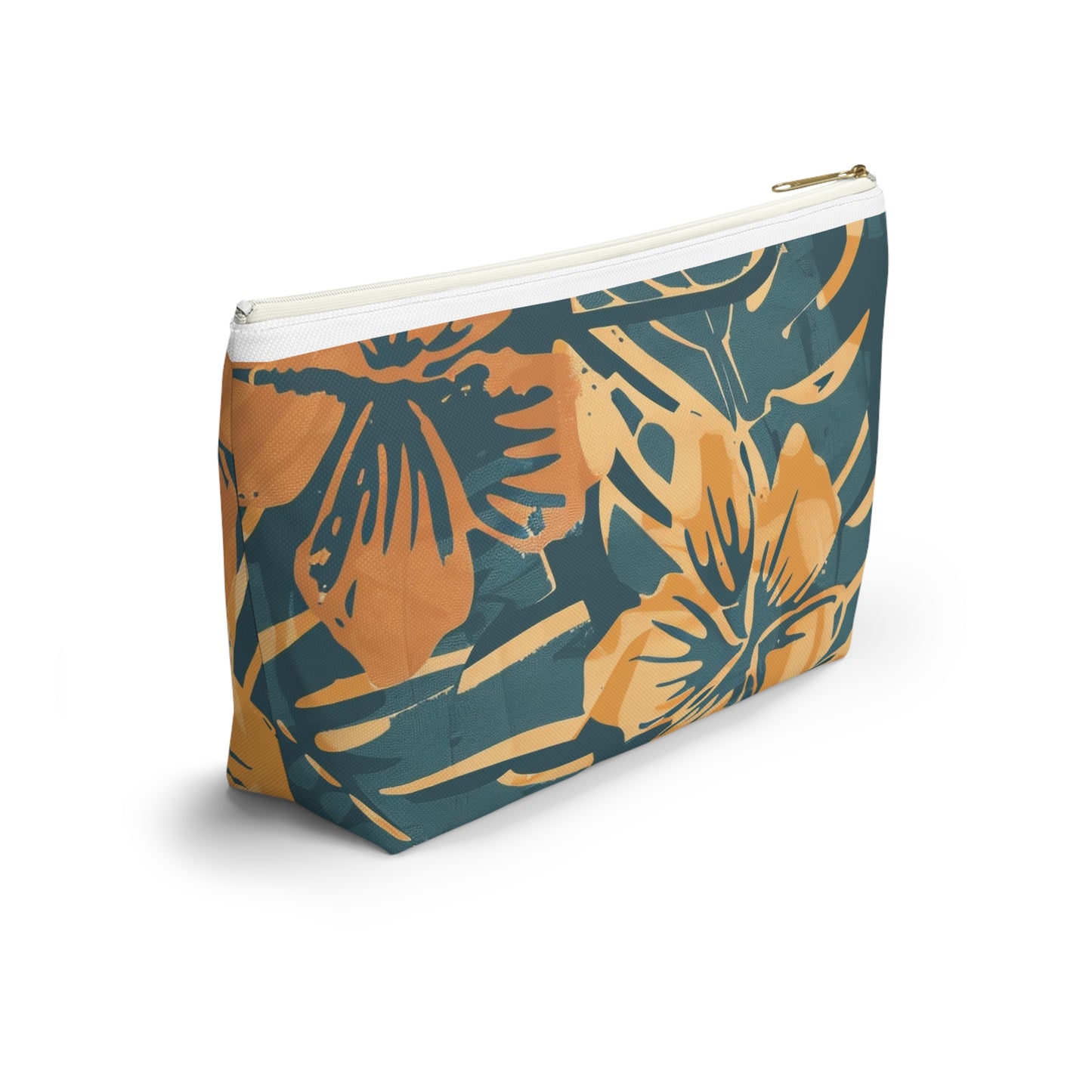 Tropical Floral Accessory Pouch, Makeup Bag, Toiletry Organizer, Clutch Purse, Summer Gift, Travel Essentials