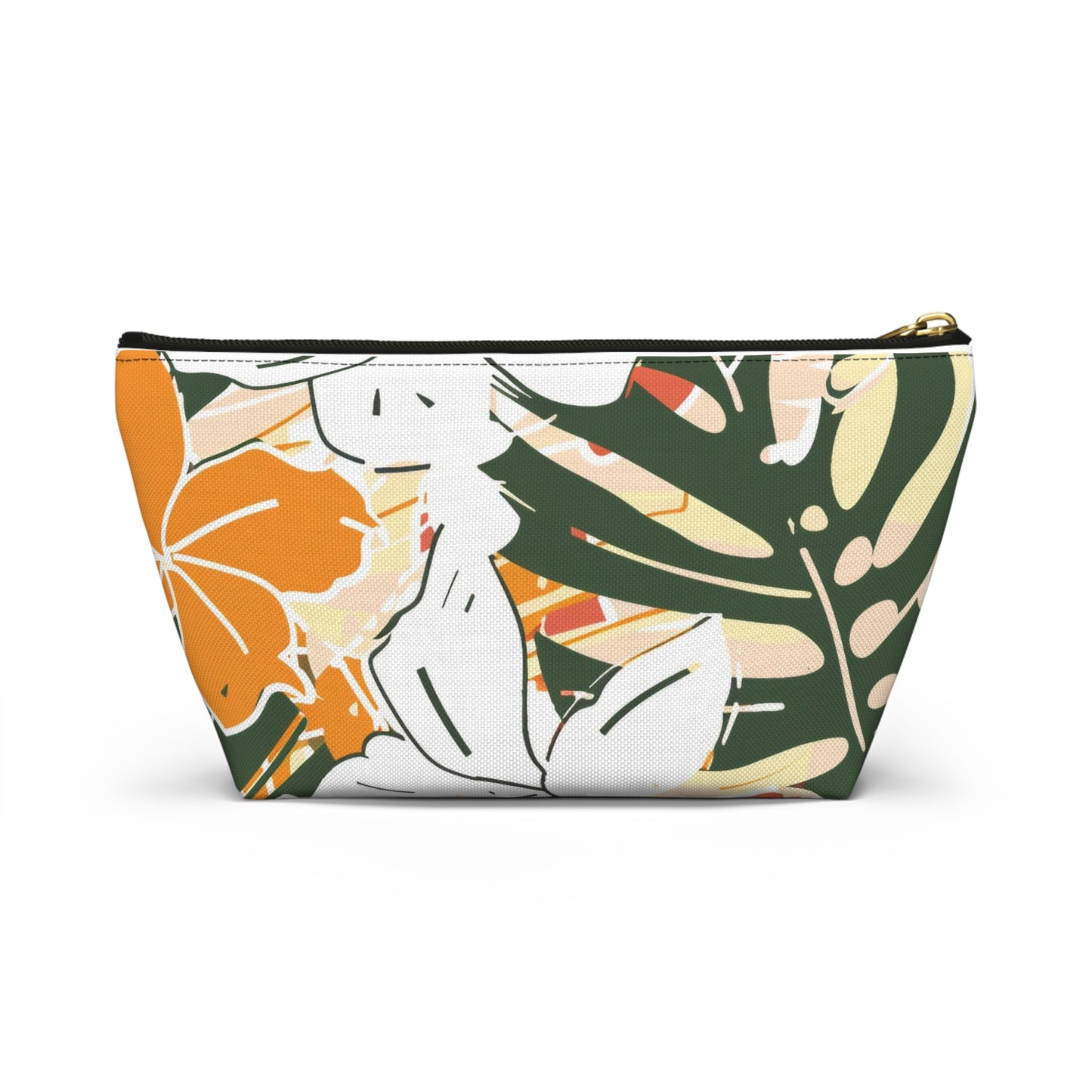 Tropical Accessory Pouch - Tropical Makeup Bag, Floral Travel Organizer, Summer Beach Vibes, Gift for Her, Eco-Friendly Storage