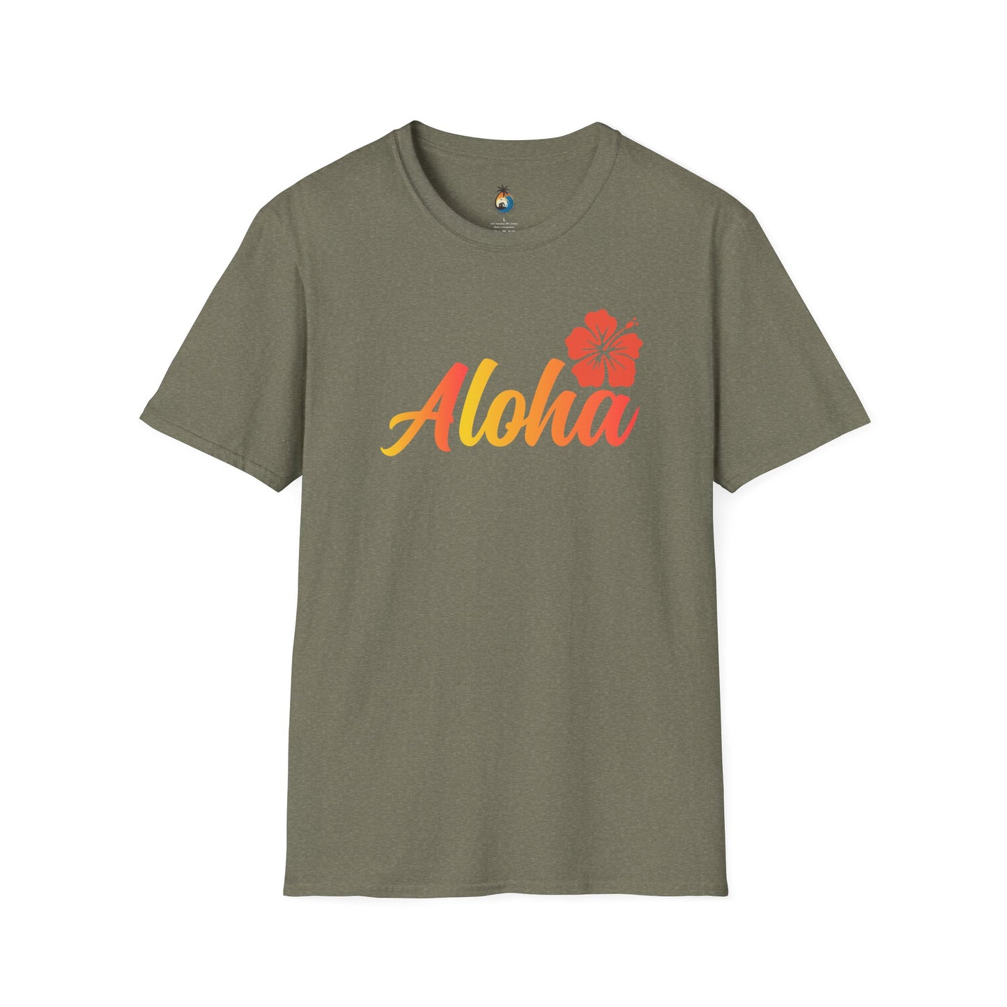 Aloha Floral Unisex T-Shirt, Beachwear, Summer Vibe, Vacation Tee, Tropical Gift, Casual Wear