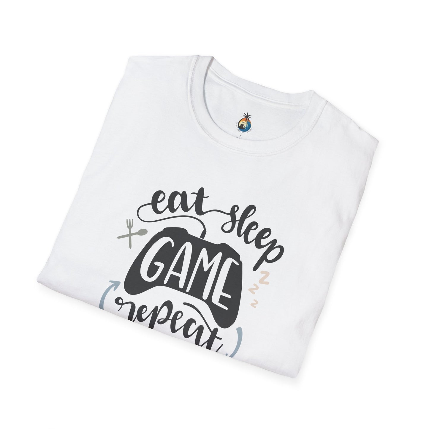 Gaming Lifestyle T-Shirt – Eat Sleep Game Repeat, Funny Gamer Gift, Casual Tee, Unisex Top, Video Game Apparel