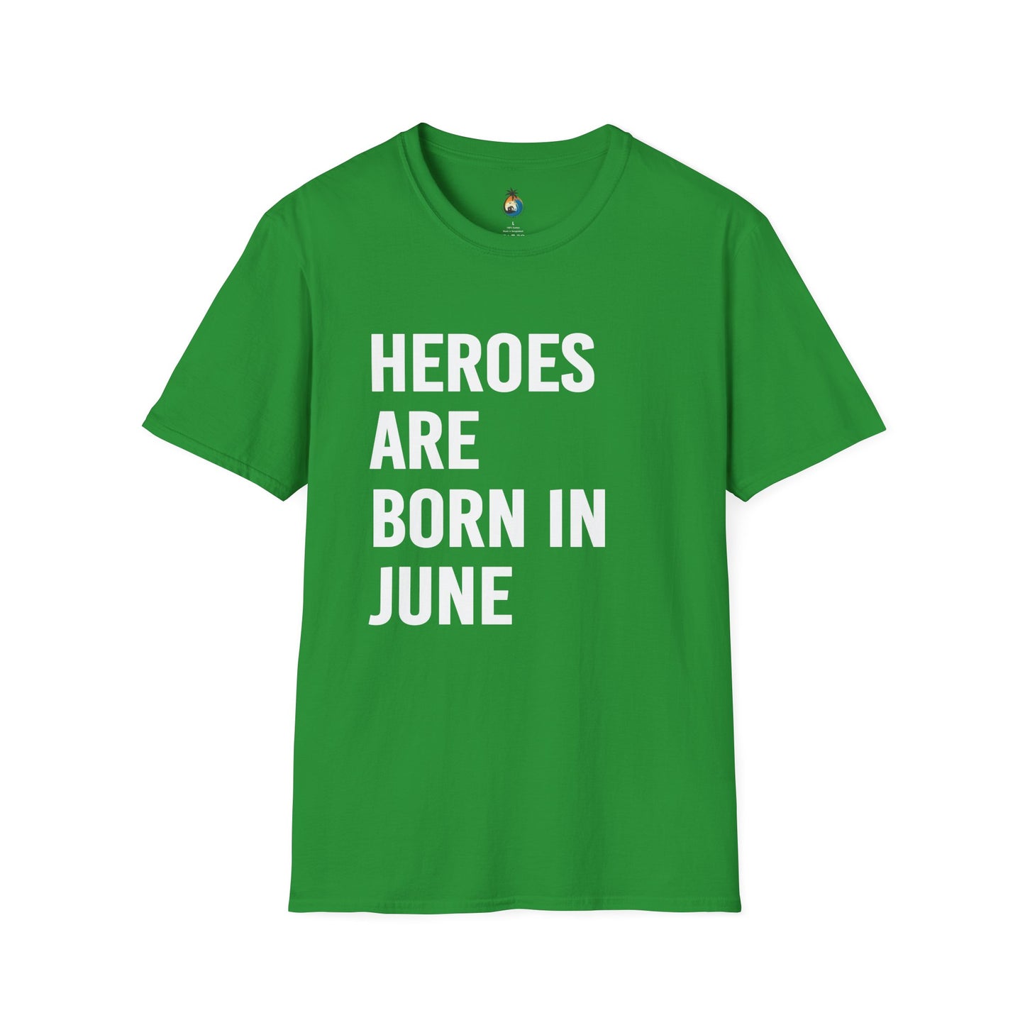 Heroes Are Born in June T-Shirt, Unisex Gift, Birthday Tee, Celebration Shirt, June Special Occasion Wear, Trendy Casual Outfit