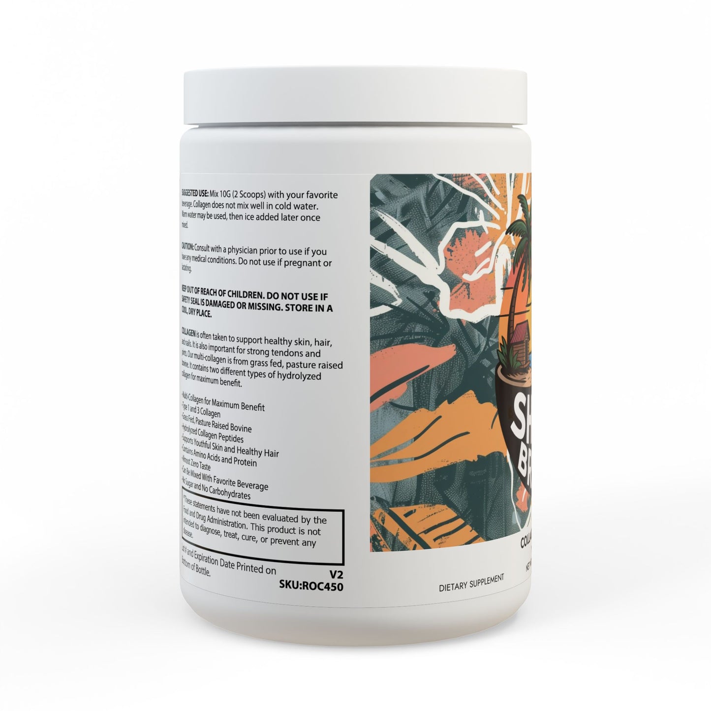 Collagen Peptides Type I & III Supplement (350g, 12.3oz)