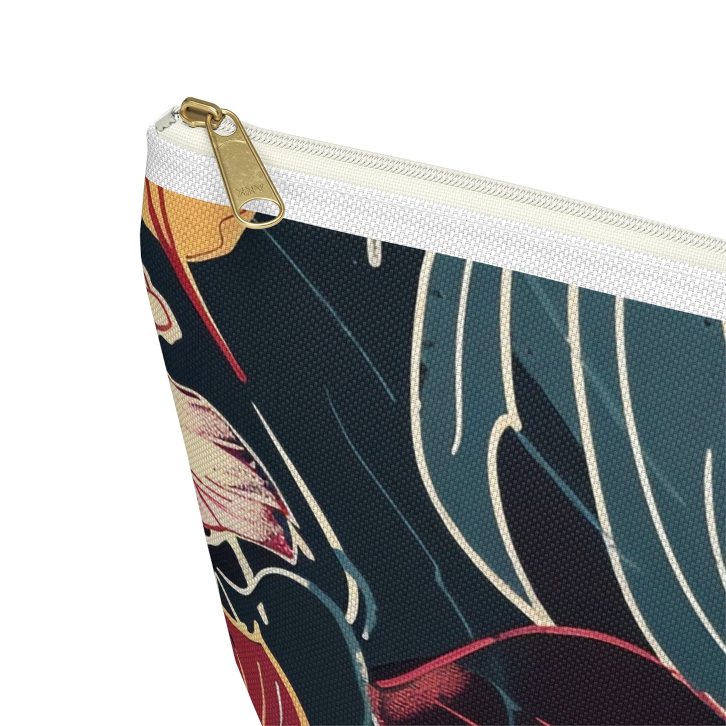 Floral Accessory Pouch | Cosmetic Bag | Travel Makeup Organizer | Gift for Her | Tropical Design | Stylish Storage Solution