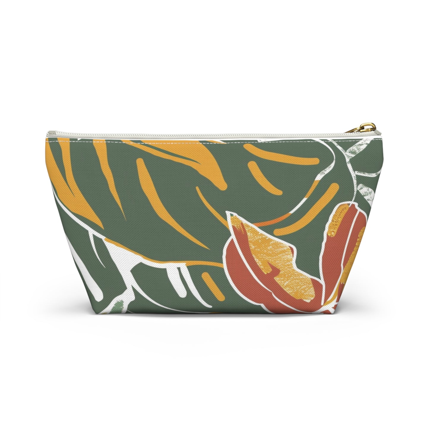 Tropical Accessory Pouch, Eco-Friendly Makeup Bag, Travel Organizer, Floral Storage Case, Gift for Her, Functional Purse