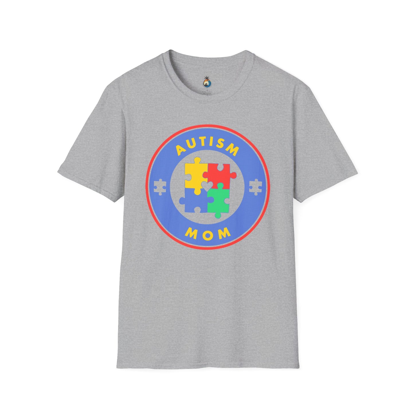 Autism Mom Puzzle T-Shirt, Support Autism Awareness Tee, Gift for Moms, Everyday Casual Wear, Special Occasion Apparel